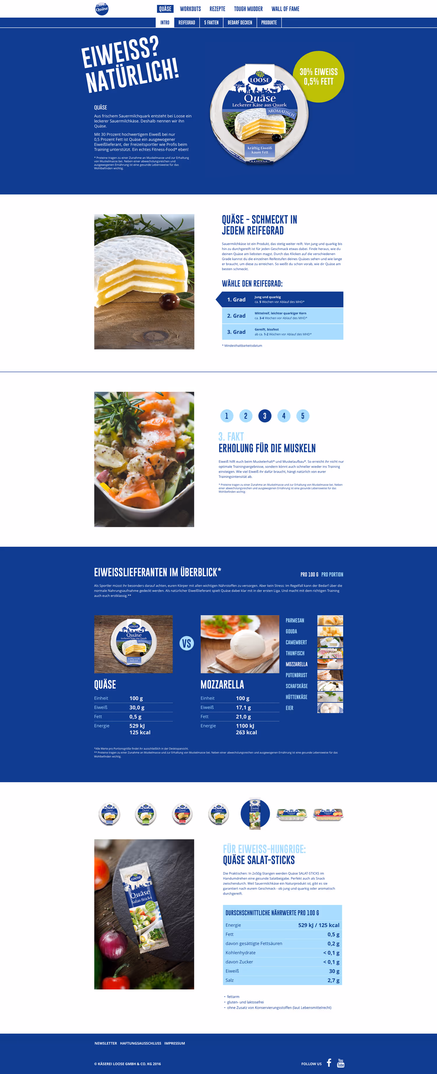 Quäse - Käserei Loose - Website